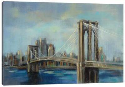 Brooklyn Bridge Canvas Art Print - Silvia Vassileva
