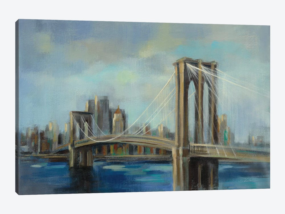 Brooklyn Bridge by Silvia Vassileva 1-piece Canvas Art