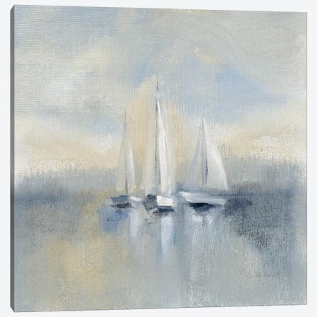 Morning Sail, Blue Canvas Print #WAC8249} by Silvia Vassileva Art Print