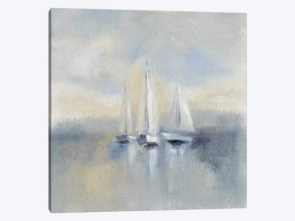 Morning Sail, Blue by Silvia Vassileva 1-piece Canvas Art Print