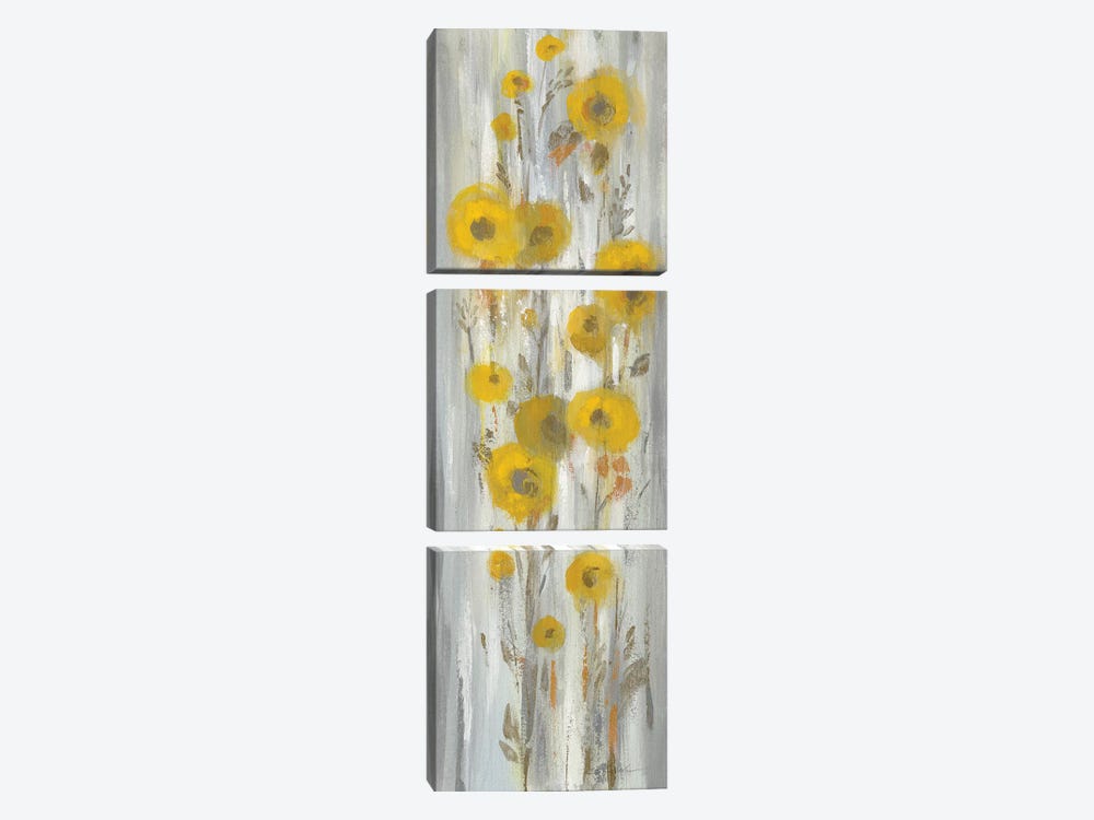 Roadside Flowers II by Silvia Vassileva 3-piece Canvas Print