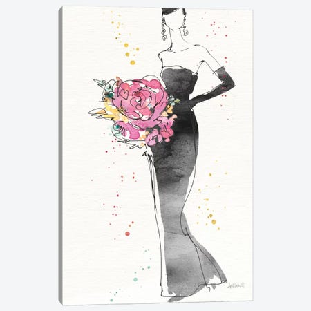 Floral Fashion III, rectangular Canvas Print #WAC8360} by Anne Tavoletti Canvas Art