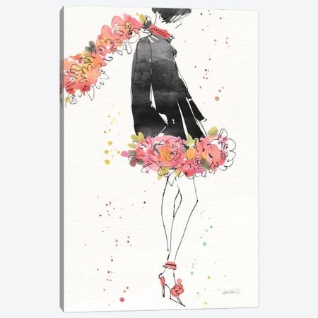 Floral Fashion IV, rectangular Canvas Print #WAC8361} by Anne Tavoletti Canvas Art