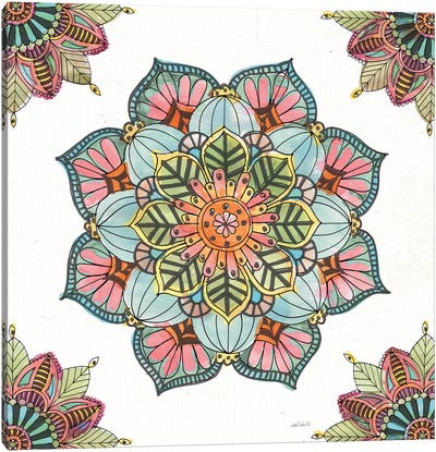 Mandala Morning V Canvas Art Print - Indian Décor