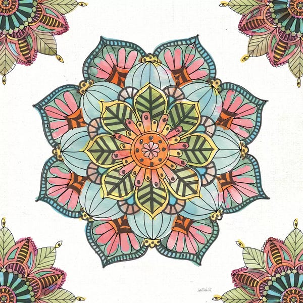 Mandalas: Mandala Morning V by Anne Tavoletti