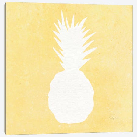 Tropical Fun: Pineapple Silhouette II Canvas Print #WAC8392} by Courtney Prahl Art Print