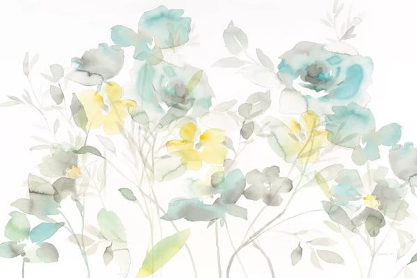 Danhui Nai: Aqua Roses Shadows by Danhui Nai