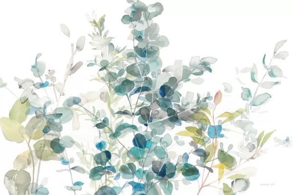 Eucalyptus: Eucalyptus On White I by Danhui Nai