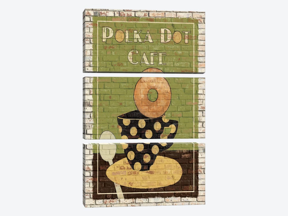 Polka Dot Café by Avery Tillmon 3-piece Art Print
