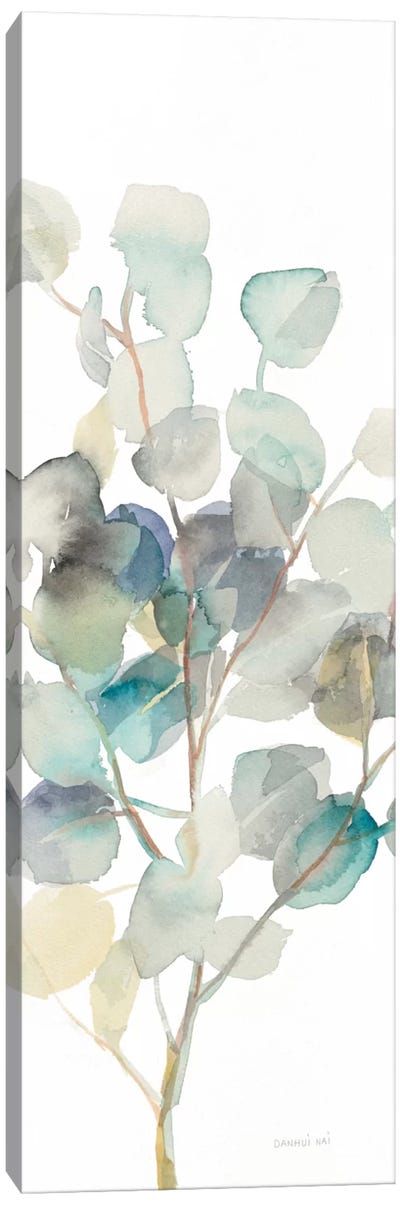 Eucalyptus On White III Canvas Art Print - Plant Art