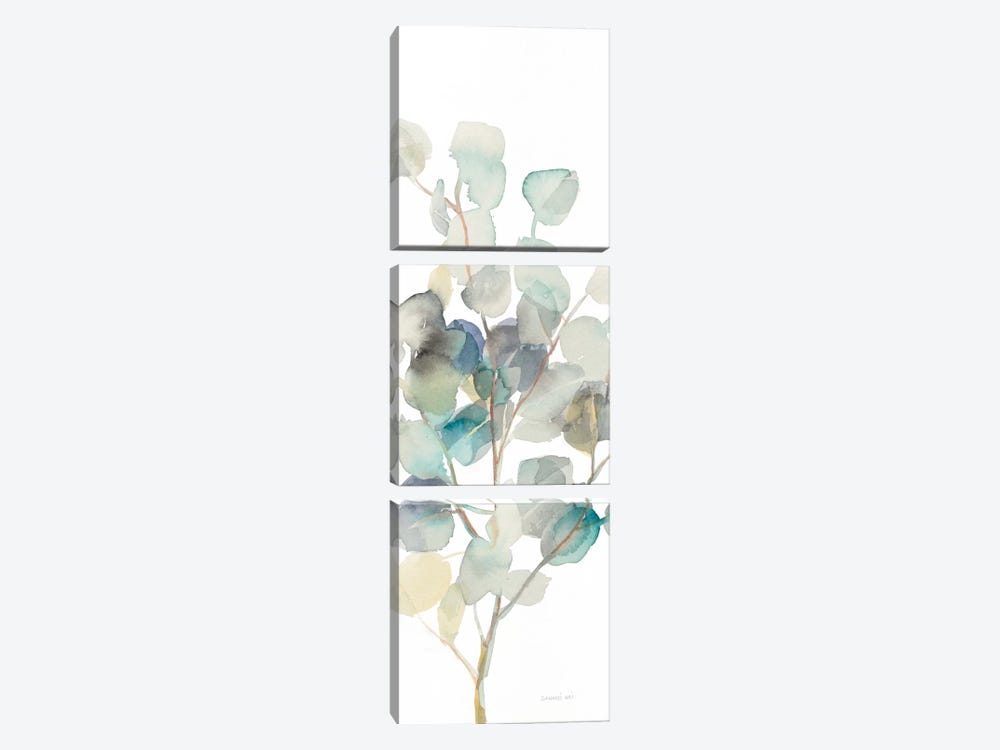 Eucalyptus On White III 3-piece Canvas Wall Art