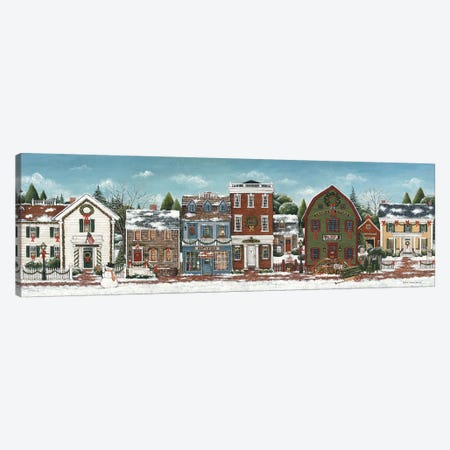 Christmas Village Canvas Print #WAC8427} by David Carter Brown Canvas Art