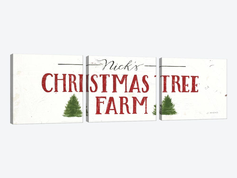 Christmas In The Heartland VI by James Wiens 3-piece Canvas Wall Art