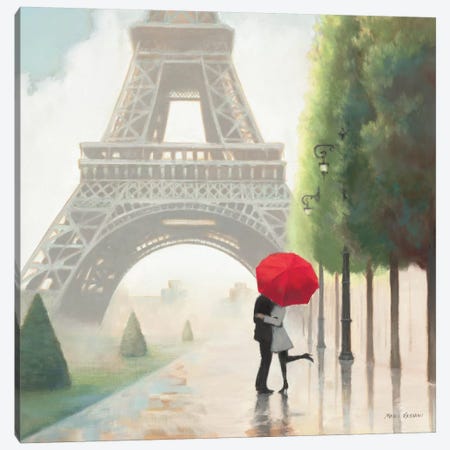 Paris Romance II  Canvas Print #WAC848} by Unknown Artist Canvas Art