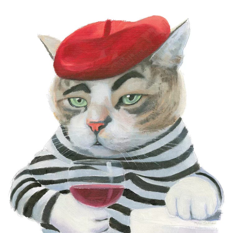 Cattitude III by Myles Sullivan wall art