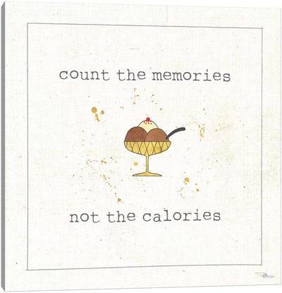 Calorie Cuties VI Canvas Art Print - Minimalist Quotes