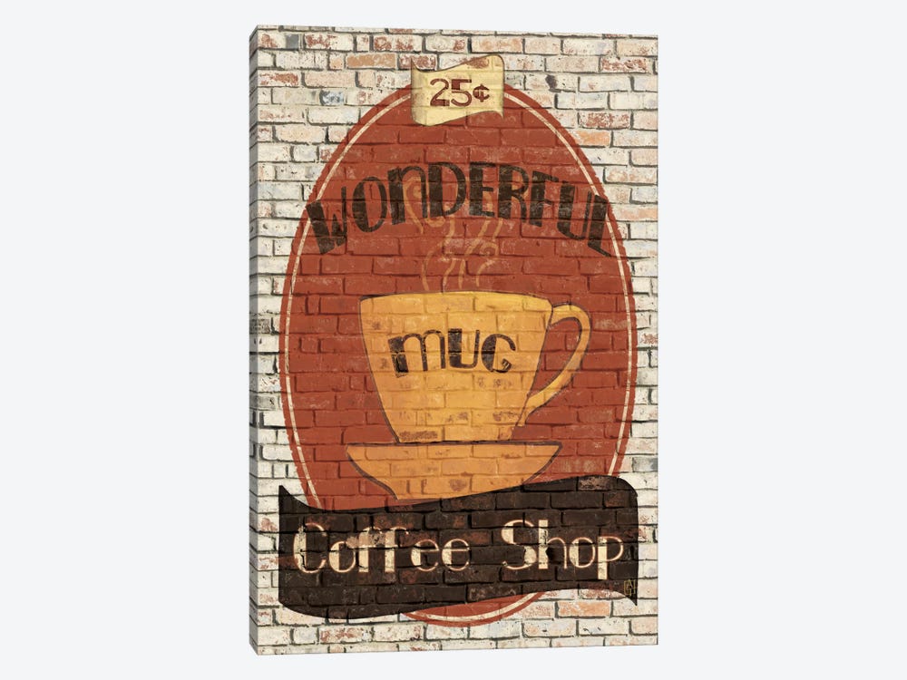 Wonderful Coffee Shop by Avery Tillmon 1-piece Canvas Print