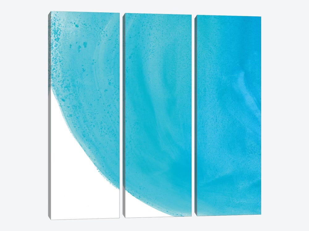 Pools Of Turquoise IV by Piper Rhue 3-piece Canvas Print