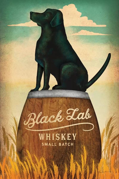 Labrador Retrievers: Black Lab Whiskey by Ryan Fowler