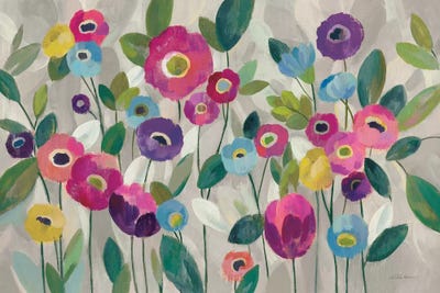 Fairy Tale Flowers V, Pink by Silvia Vassileva acrylic art print