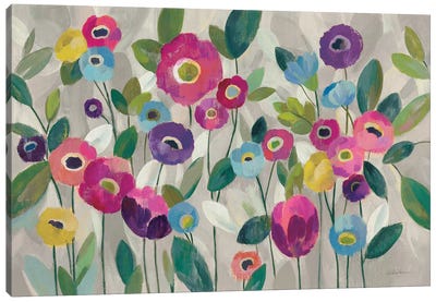 Fairy Tale Flowers V, Pink Canvas Art Print - Silvia Vassileva