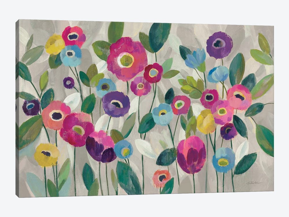 Fairy Tale Flowers V, Pink by Silvia Vassileva 1-piece Canvas Art Print