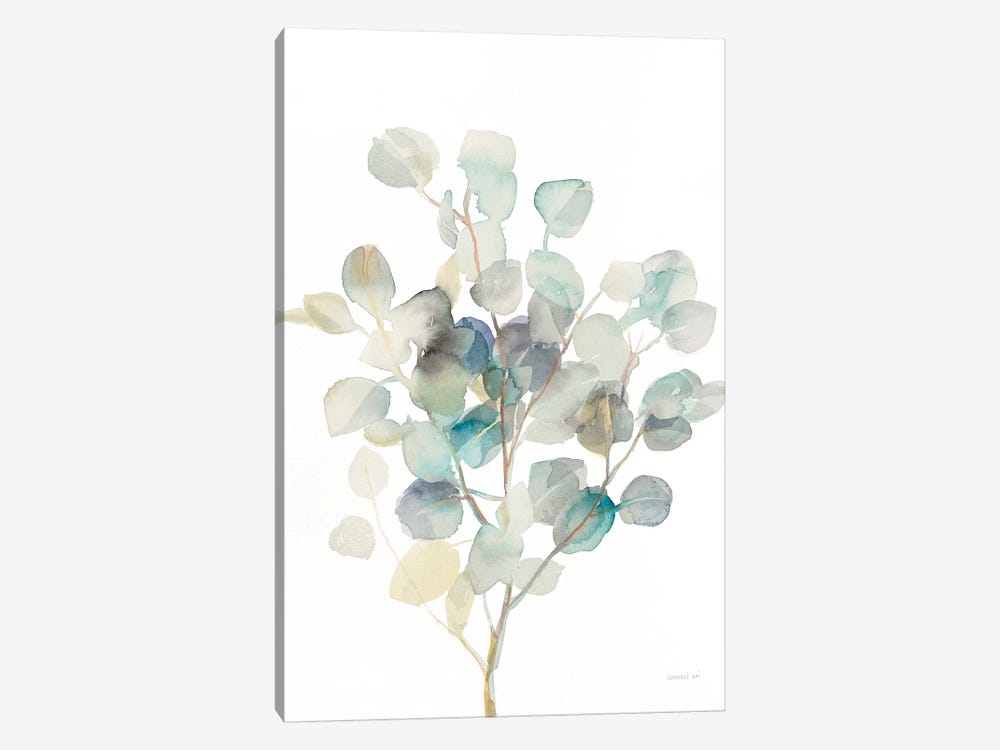 Eucalyptus III, White by Danhui Nai 1-piece Canvas Artwork