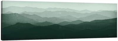 Green Mountains Canvas Art Print - 3-Piece Panoramic Art