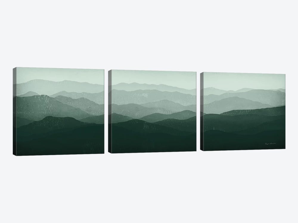 Green Mountains by Ryan Fowler 3-piece Canvas Wall Art