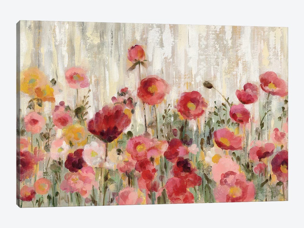 Sprinkled Flowers by Silvia Vassileva 1-piece Canvas Art Print