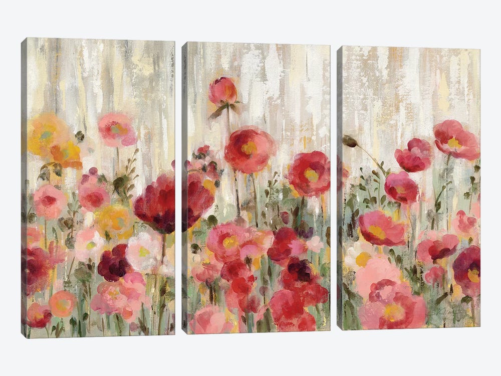 Sprinkled Flowers 3-piece Art Print