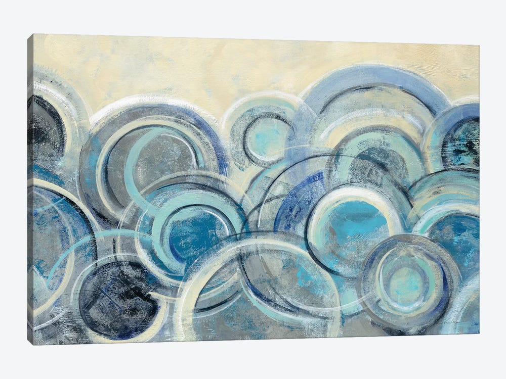 Variation Blue by Silvia Vassileva 1-piece Canvas Art