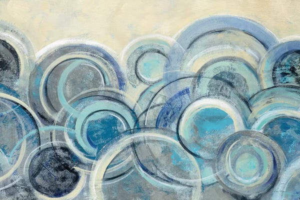 Circular Abstract: Variation Blue by Silvia Vassileva