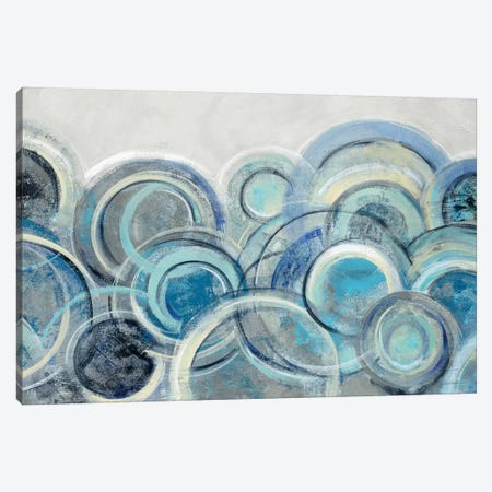 Variation Blue Grey Canvas Print #WAC8734} by Silvia Vassileva Canvas Wall Art