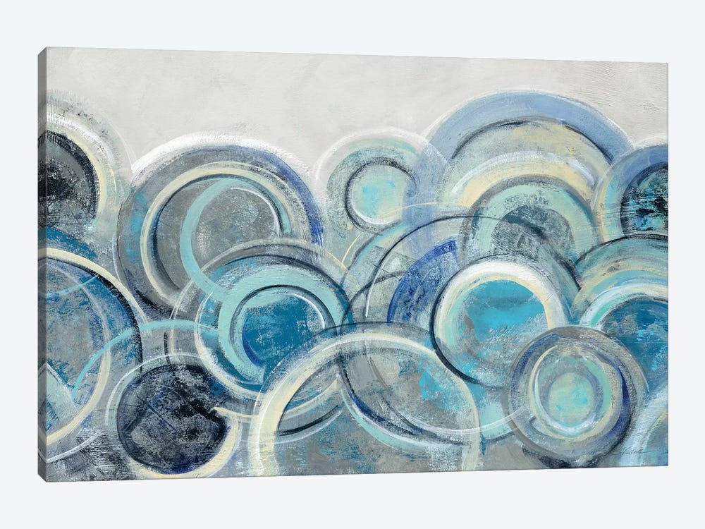 Variation Blue Grey by Silvia Vassileva 1-piece Canvas Art Print