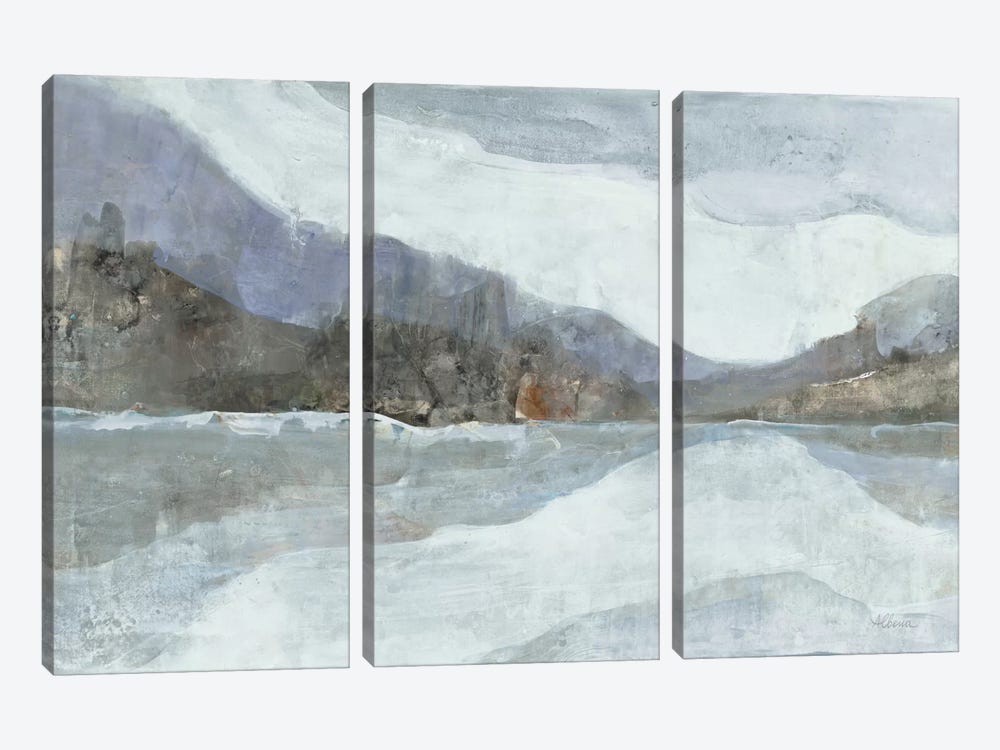 Light Winter Landscape by Albena Hristova 3-piece Canvas Print