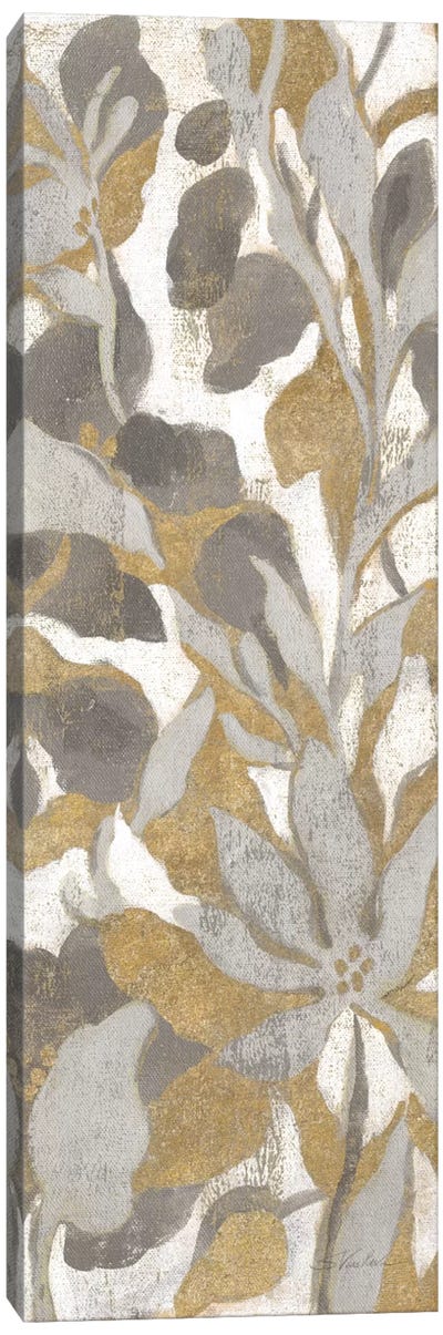 Painted Tropical Screen, Gray Gold I Canvas Art Print