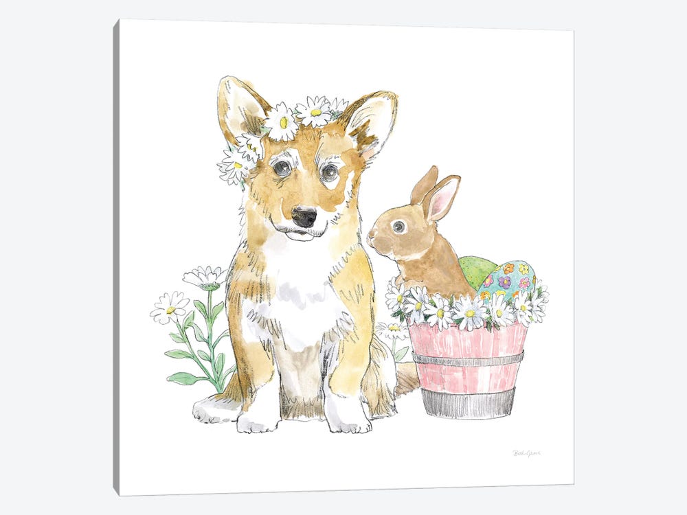 Easter Pups I by Beth Grove 1-piece Art Print