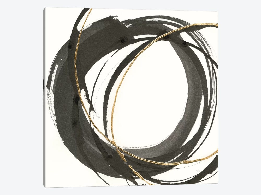 Gilded Enso I by Chris Paschke 1-piece Canvas Wall Art