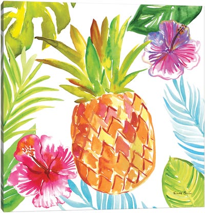 Tropicana VI Canvas Art Print - Pineapple Art