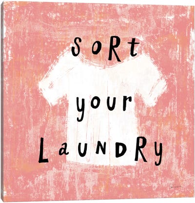 Laundry Rules III Canvas Art Print - Sue Schlabach