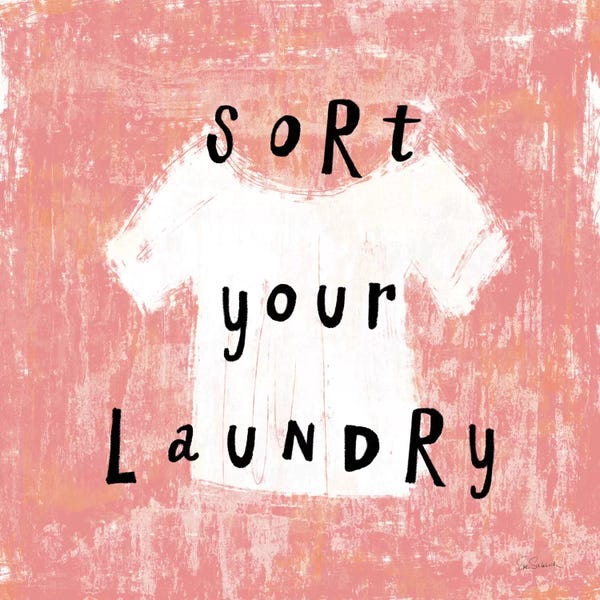 Typography: Laundry Rules III by Sue Schlabach