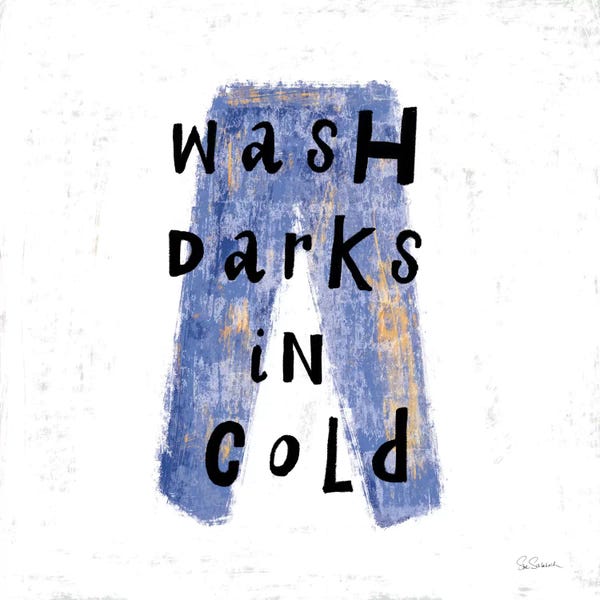 Typography: Laundry Rules V by Sue Schlabach