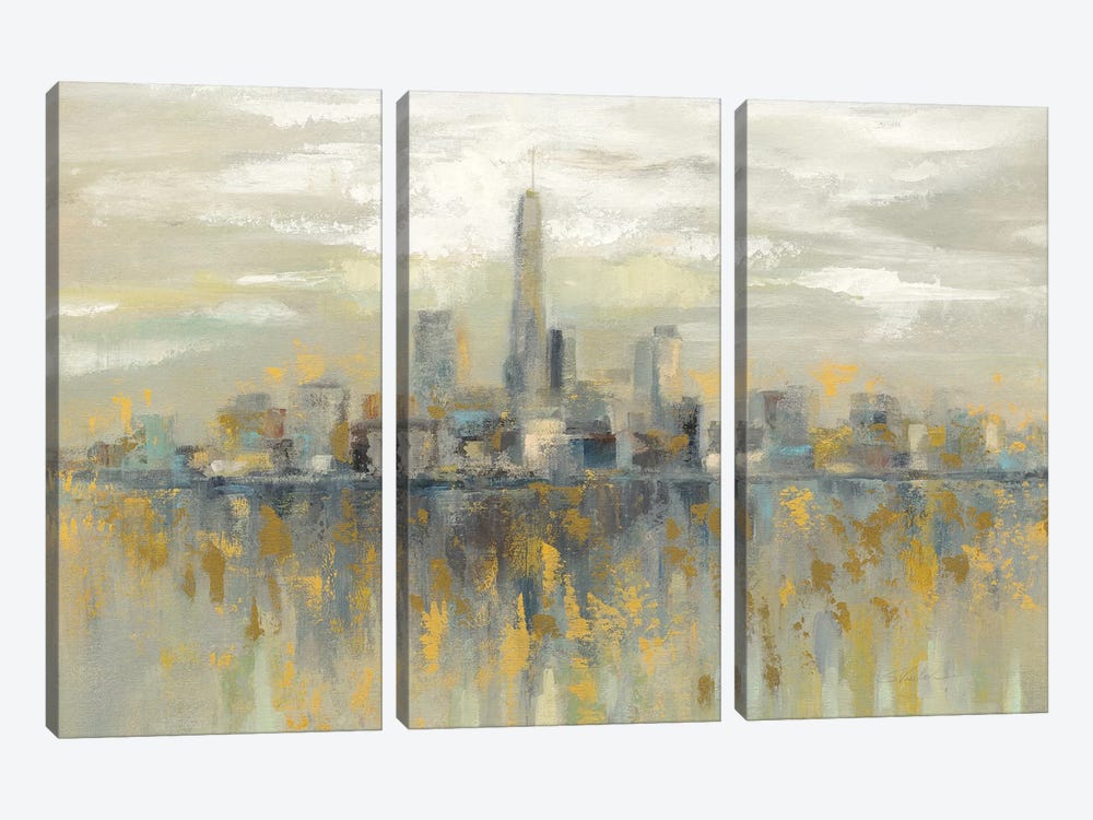 Manhattan Fog by Silvia Vassileva 3-piece Canvas Art Print