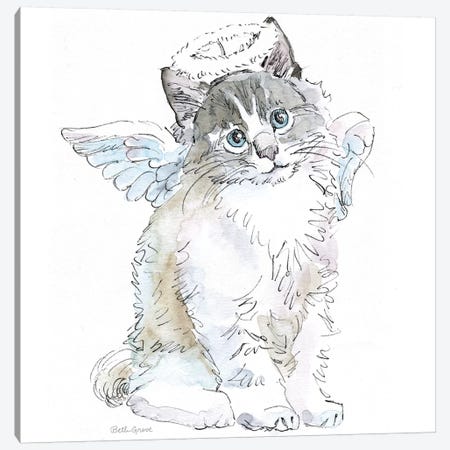Christmas Kitties I Canvas Print #WAC8979} by Beth Grove Canvas Print