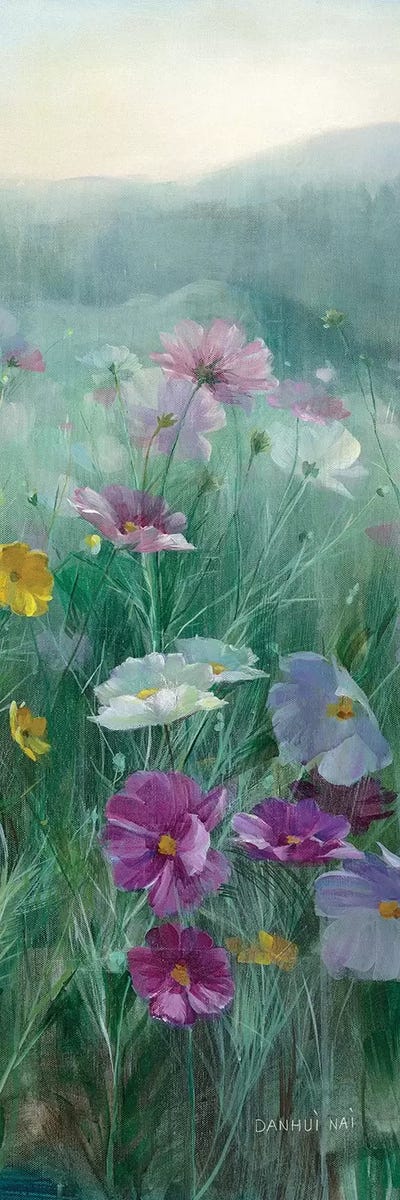 Cosmos At Dawn Panel II by Danhui Nai framed canvas print