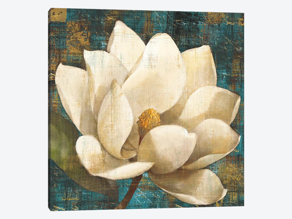 Magnolia Blossom Turquoise by Albena Hristova 1-piece Art Print