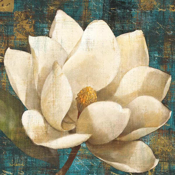 Magnolias: Magnolia Blossom Turquoise by Albena Hristova