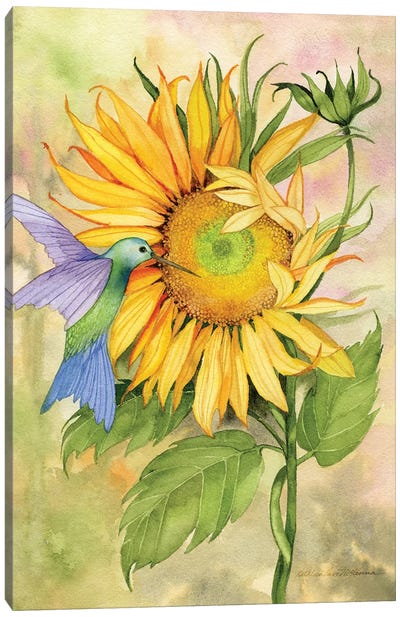 Summer Fun Bird Canvas Art Print - kathleen parr mckenna