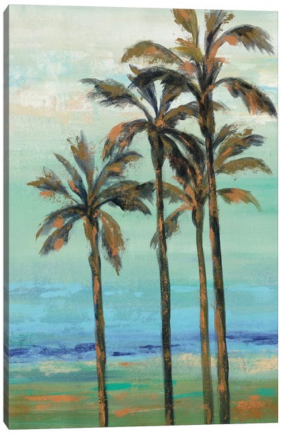 Copper Palms I Canvas Art Print - Silvia Vassileva